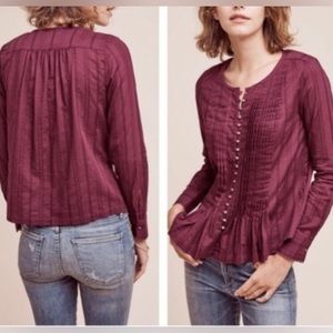 Maeve burgundy Gelise blouse
